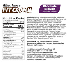 Fit Crunch Chocolate Brownie six-layer bar package image, gluten-free indulgence you can grab on the go.