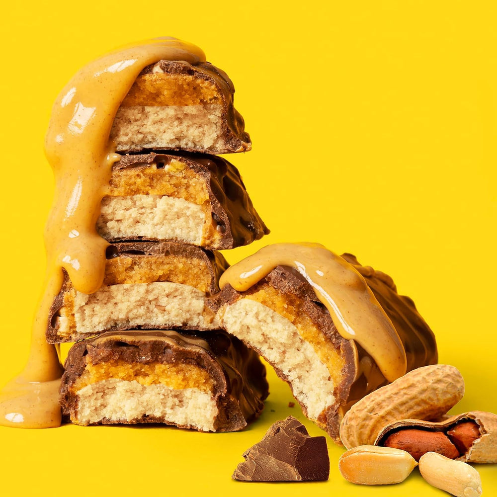 FITCRUNCH Peanut Butter Crunch packaging close-up highlighting premium ingredients