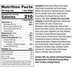 FitCrunch snack-size bar nutrition panel highlights 16 g protein per bar.