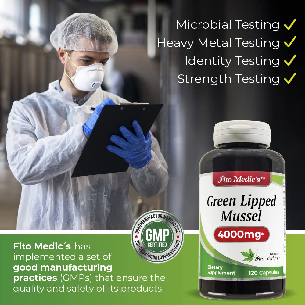 FITO MEDIC'S Green Lipped Mussel bottle on a kitchen shelf