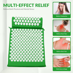 Fitvids acupressure mat with cotton and plant-based foam material for durability.