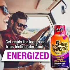 Five-hour ENERGY 230 mg caffeine boost for fast motivation