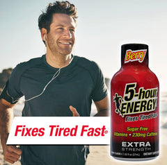 Pour reveals vibrant berry flavor and immediate energy lift.