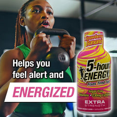 5-hour ENERGY 230mg caffeine visual highlighting strong daytime boost