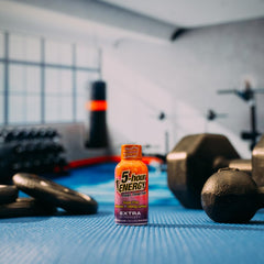 Five-hour ENERGY Hawaiian Breeze nutrition facts panel featuring B-vitamins and amino acids