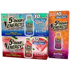 5-Hour ENERGY Tropical Burst bottle-front showing bold flavor and compact energy