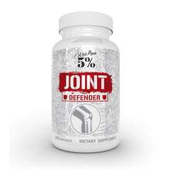 Five Percent Nutrition Rich Piana Joint Defender bottle front highlights potent joint support for active training.