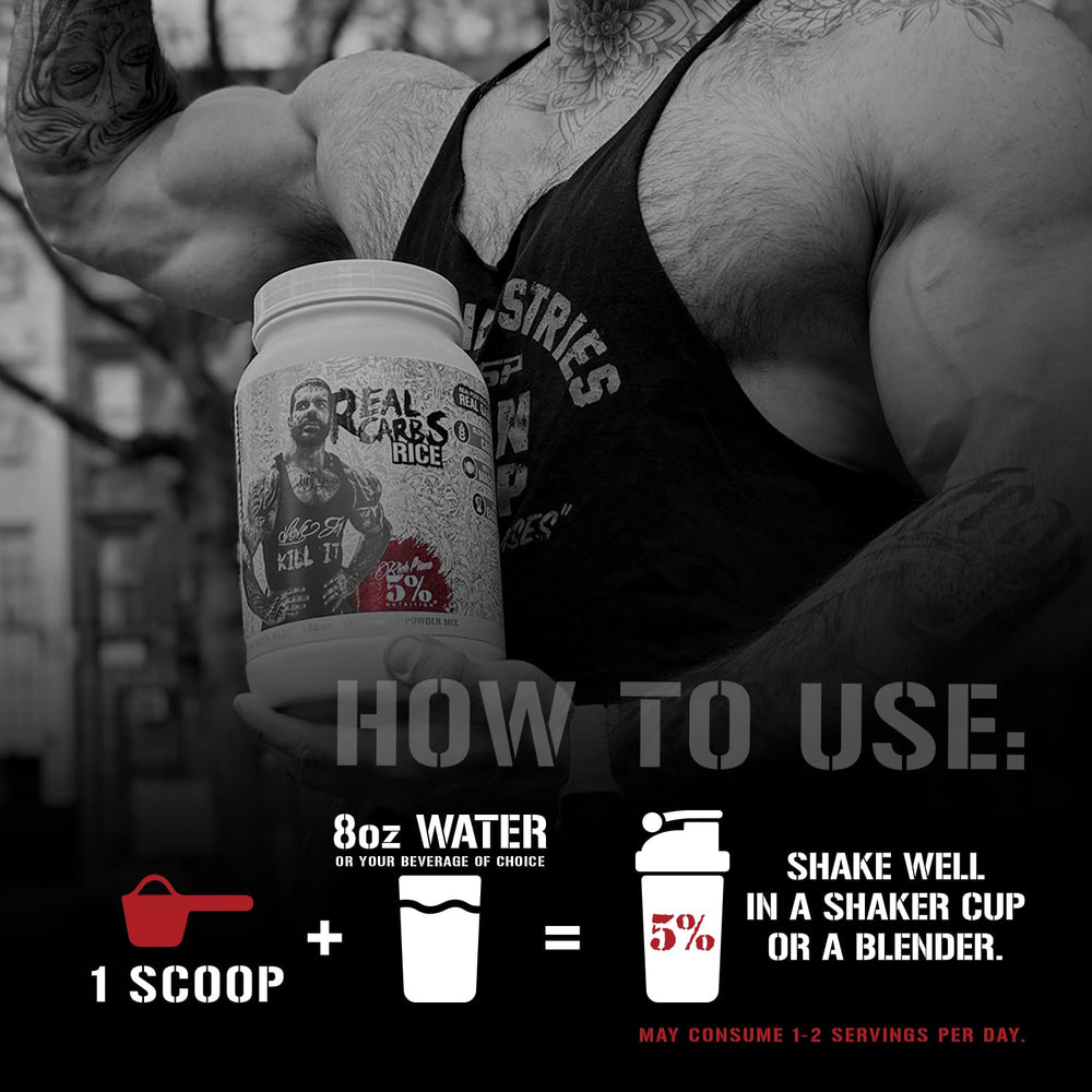 Five Percent Nutrition Real Carbs cocoa heaven blend ideal for training days