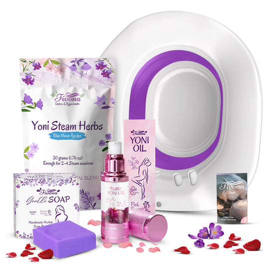 Fivona Yoni Care Kit expandable seat for comfortable at-home steam sessions and daily hygiene.