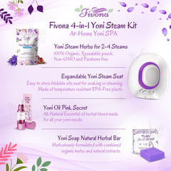 Fivona Yoni Care Kit V-steam herbs sunrise for soothing, gentle cleansing rituals.
