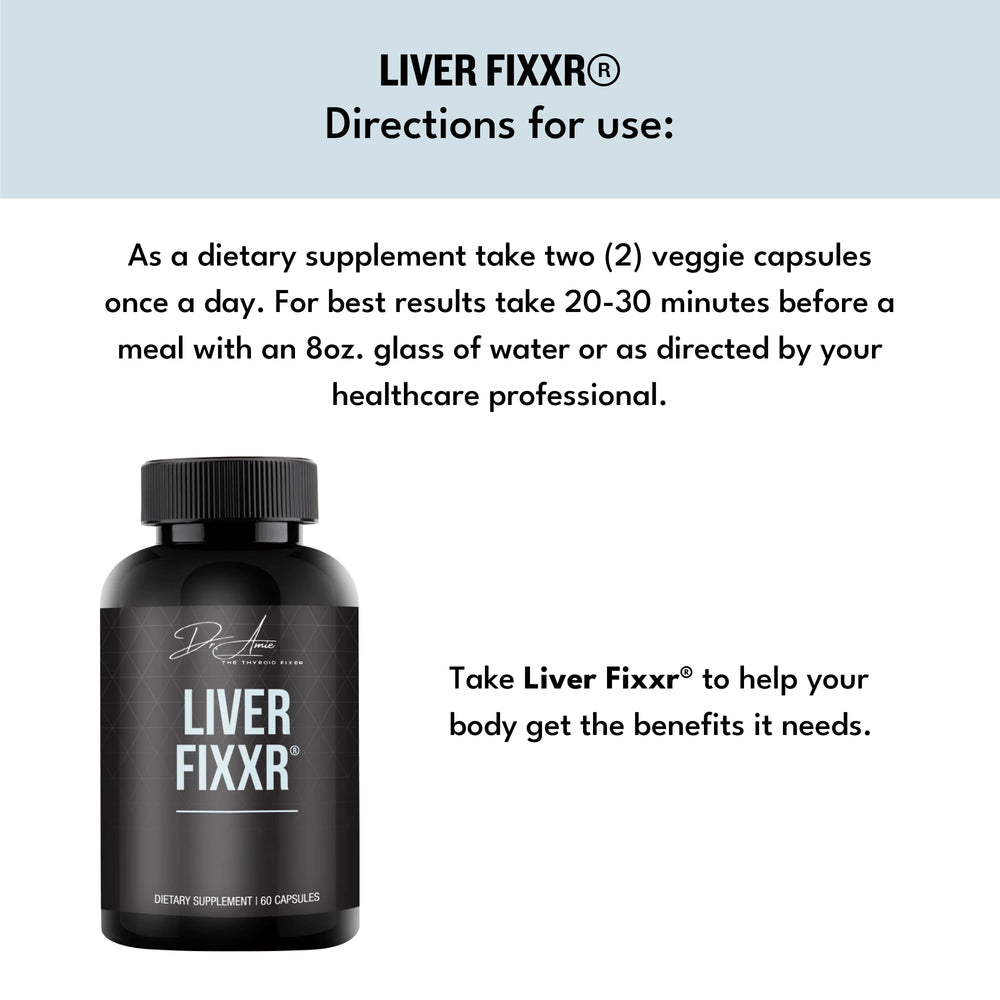 Fixxr Liver dosage spoon ready for measured intake with meals.
