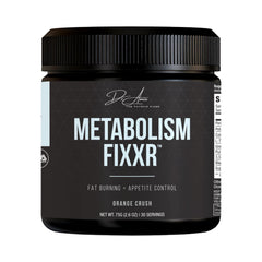 Fixxr Metabolism bottle close-up highlighting a clean formula for daily metabolic support