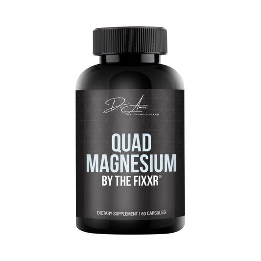 Fixxr Quad Magnesium bottle front view highlighting 60 capsules for daily support