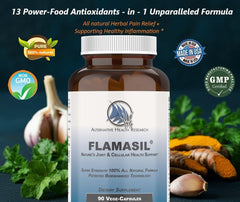 Flamasil product label noting non-GMO and USA-made quality