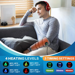 FlareMore wrist heated pad wrap offering flexible coverage for the wrist