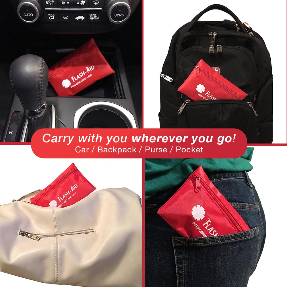 Ready for minor injuries and everyday mishaps with Flash-Aid Mini Kits.