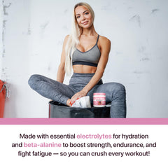 Flat Tummy Pre Workout serving setup ready for daily regimen.