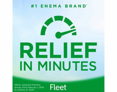 Fleet Bisacodyl Enema tubing and bottle angled for easy administration.