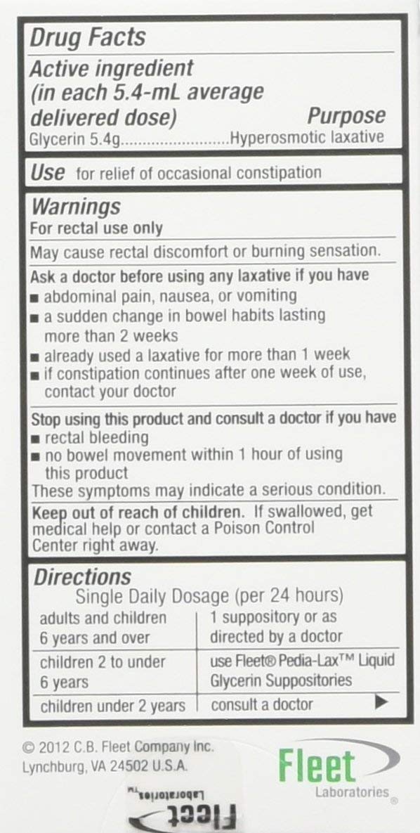 Fleet laxative suppositories glide-tip image highlighting smooth insertion for gentle use