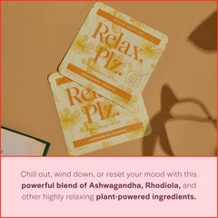 Fleur Marche Relax PLZ patch on the arm demonstrates discreet daily calm.