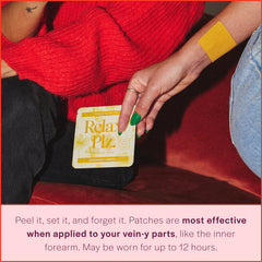 Fleur Marche Relax PLZ patch strip highlights pre-dosed, easy-use design.