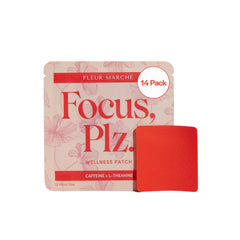 Fleur Marché Focus Plz packaging with 14 patches for easy focus on the go