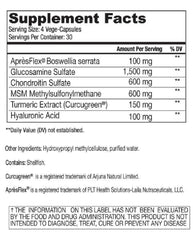 Flexicil label close-up signals premium USA-made joint health support.