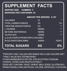 Blueberry-chews bottle of FlexPrime Creatine Gummies on shelf