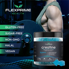 Label highlights vegan and halal ingredients for FlexPrime Gummies