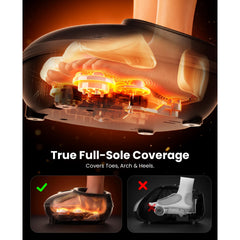 FLIGE Shiatsu Foot Massager features heated therapy for warm comfort.
