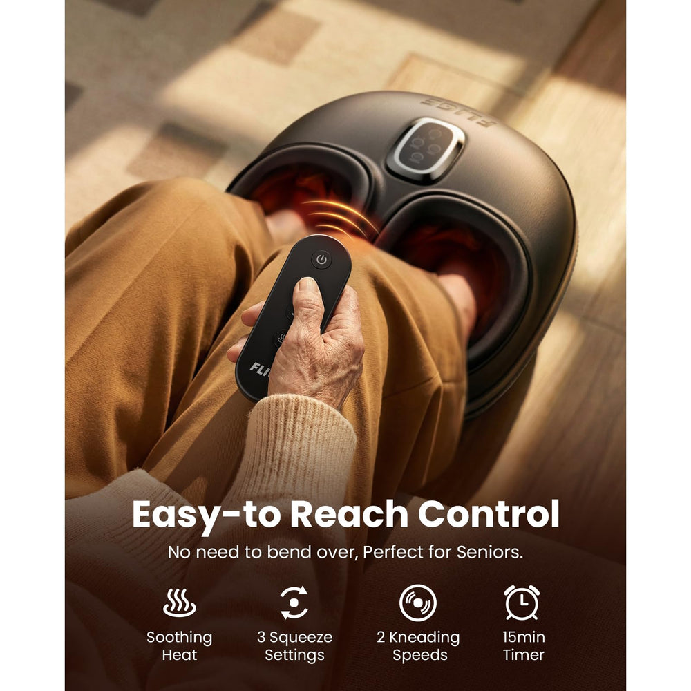 FLIGE Foot Massager focuses on toes and soles to ease tired feet.