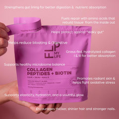Flip My Life serving scoop emphasizes 9g protein per serving for daily vitality.