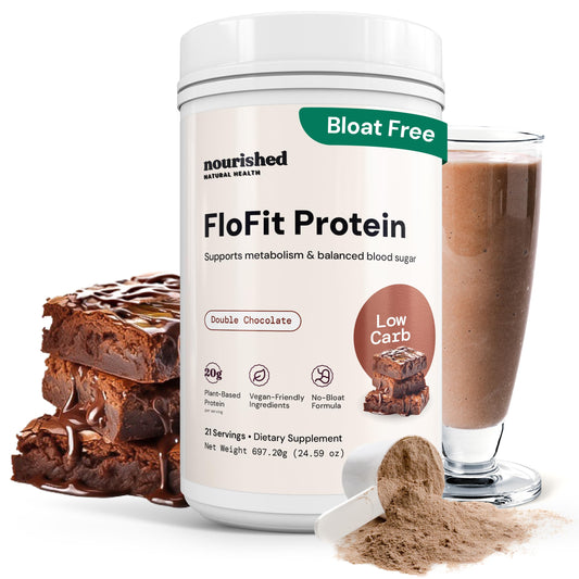 Nourished Natural Health FloFit bottle demonstrates convenient daily balance.