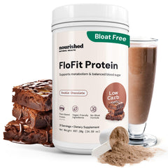 Nourished Natural Health FloFit bottle demonstrates convenient daily balance.