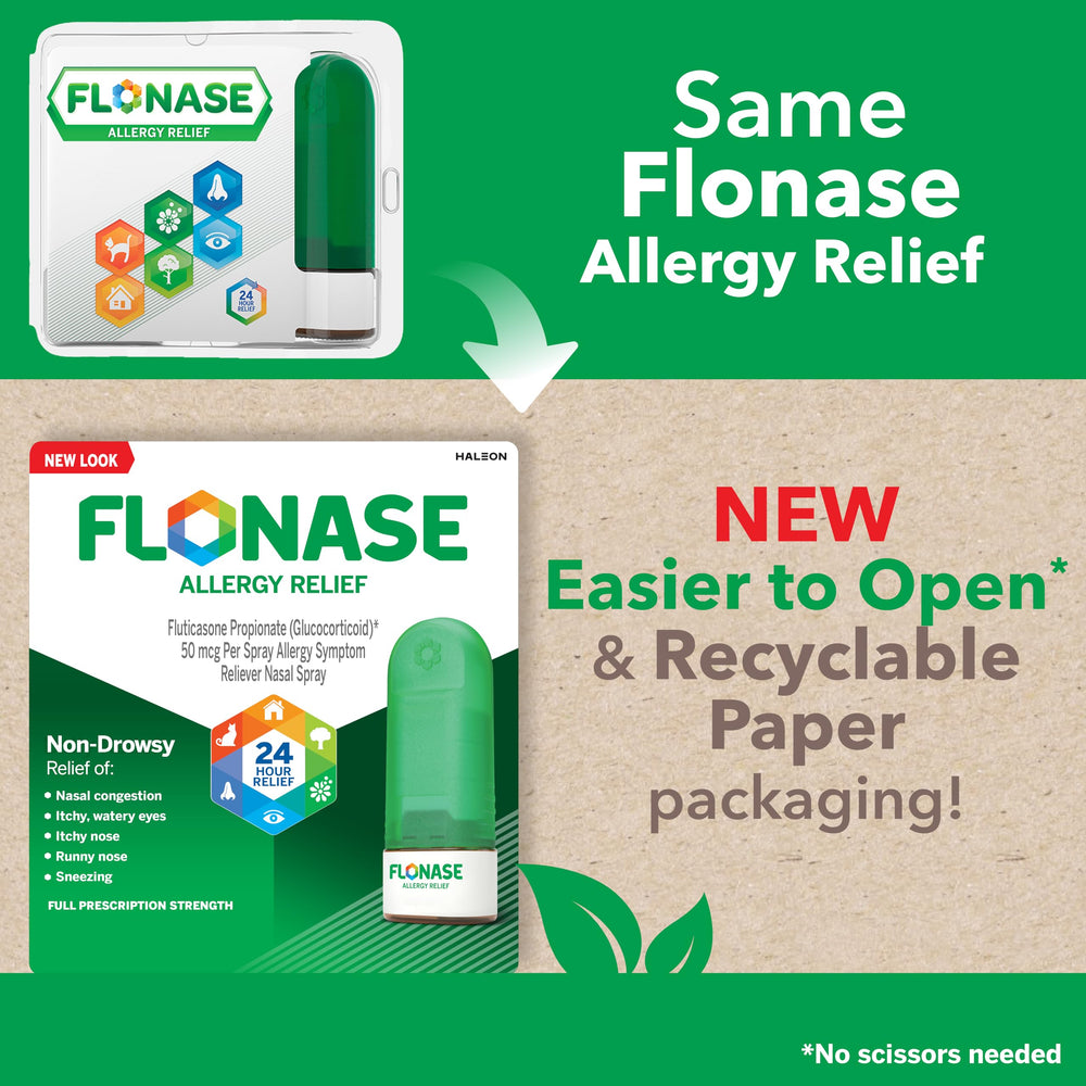 Flonase eye-area relief close-up highlighting itch-free eyes potential