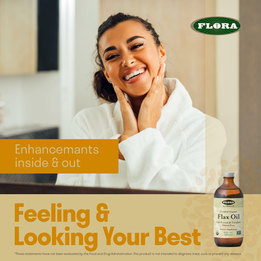 Flora Flax Oil kitchen scene emphasizes everyday nutrition in meals.
