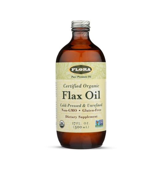 Flora flax oil seed-to-bottle pour for daily omega supplementation
