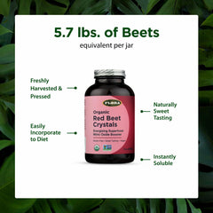 Flora 7-ounce beet crystals packaging, ready for daily use.