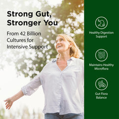 Flora Super 8 blend ingredients image focusing Lactobacillus and Bifidobacterium strains