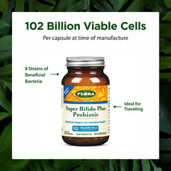 Travel-pack presentation emphasizes on-the-go probiotic convenience.