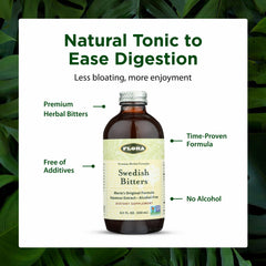 Flora Swedish Bitters cape aloe leaf close-up with soothing notes.