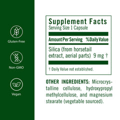 FloraSil capsules close-up highlighting vegan capsules and easy absorption.