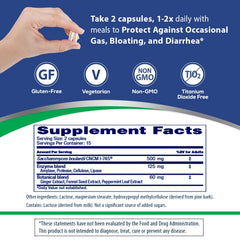 Florastor daily capsules image emphasizes routine use with meals.