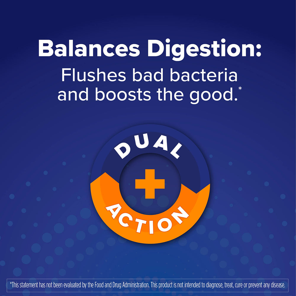 Florastor Select zinc, vitamin C, and D3 icons on the label for immune support.
