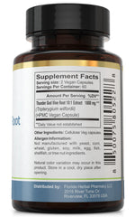 Florida Herbal Pharmacy Thunder God Vine Root Extract bottle, label visible for quick dosage reference.