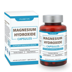 Florvyn magnesium hydroxide capsules bottle for gentle digestive support