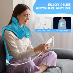 FluffyWarmth auto-off timer helps safe, hands‑free relaxation sessions.
