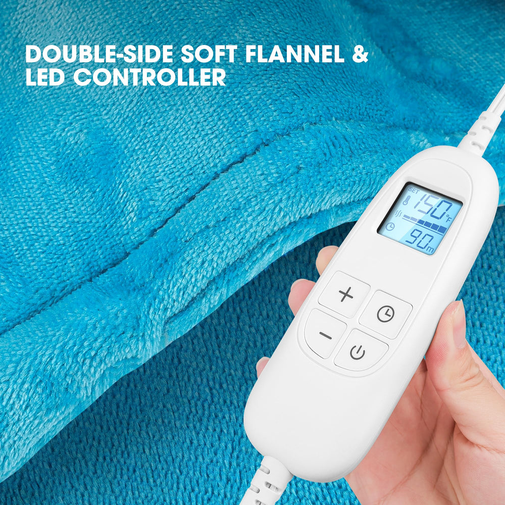 FluffyWarmth weighted edges and snug design keep the pad in place during use.