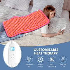 FluffyWarmth pad over legs and knees for extended coverage.