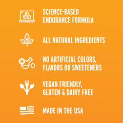 Fluid Performance blueberry-pomegranate powder illustrates flavorful, natural nutrition during exercise.